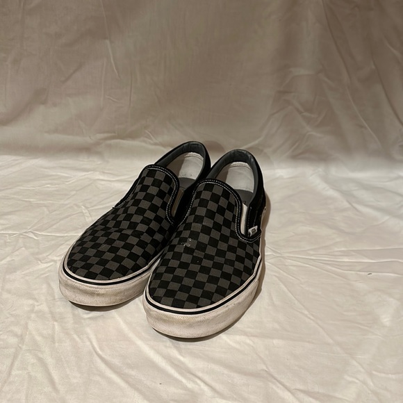 Vans Other - Vans CHECKERBOARD SLIP-ON SHOE black/grey
